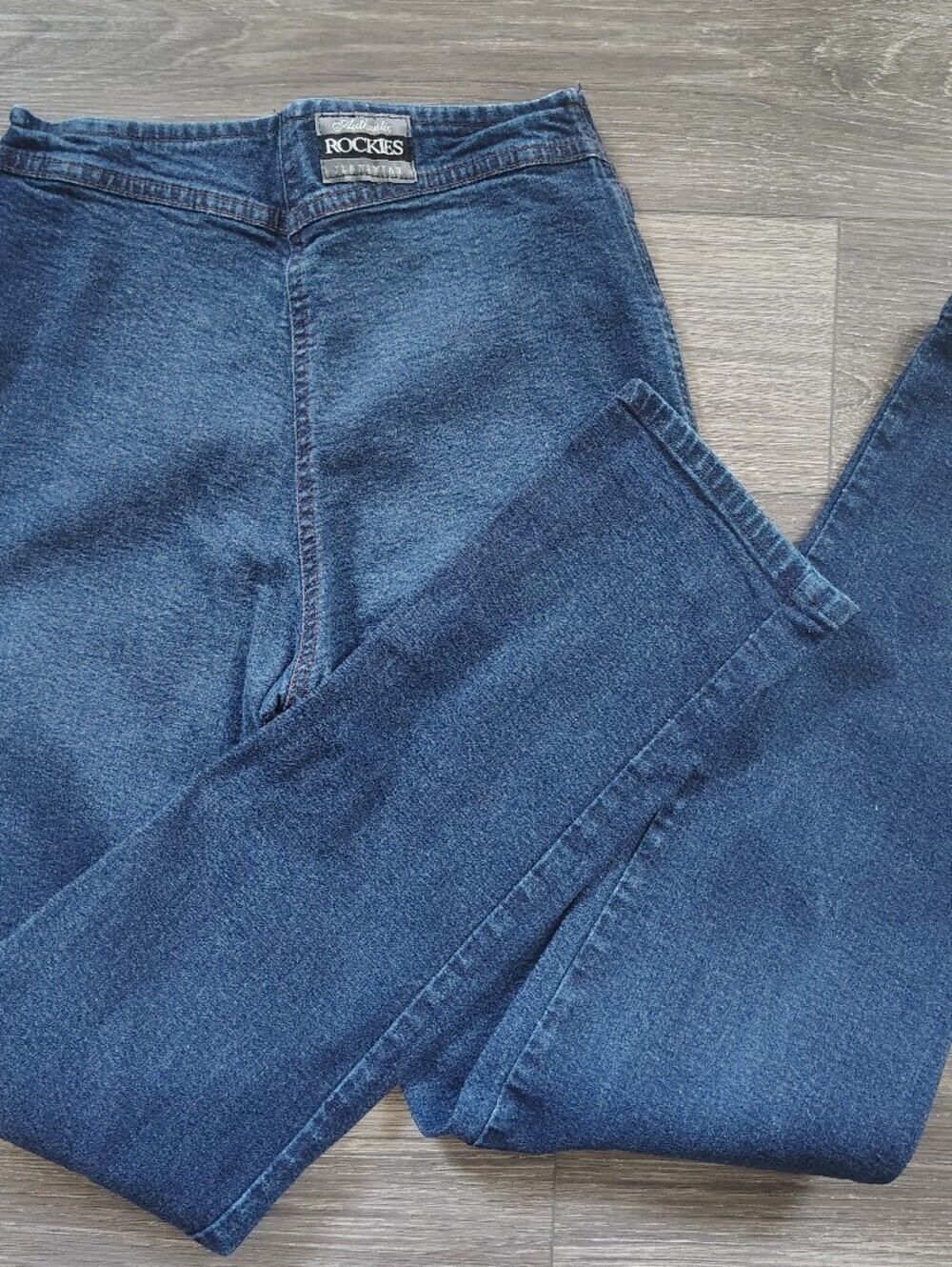 Vintage Rockies Navy Blue High-Rise Straight Jeans 28/7